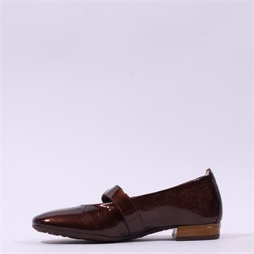 Hispanitas Oslo Mary Jane Loafer - Brown Patent